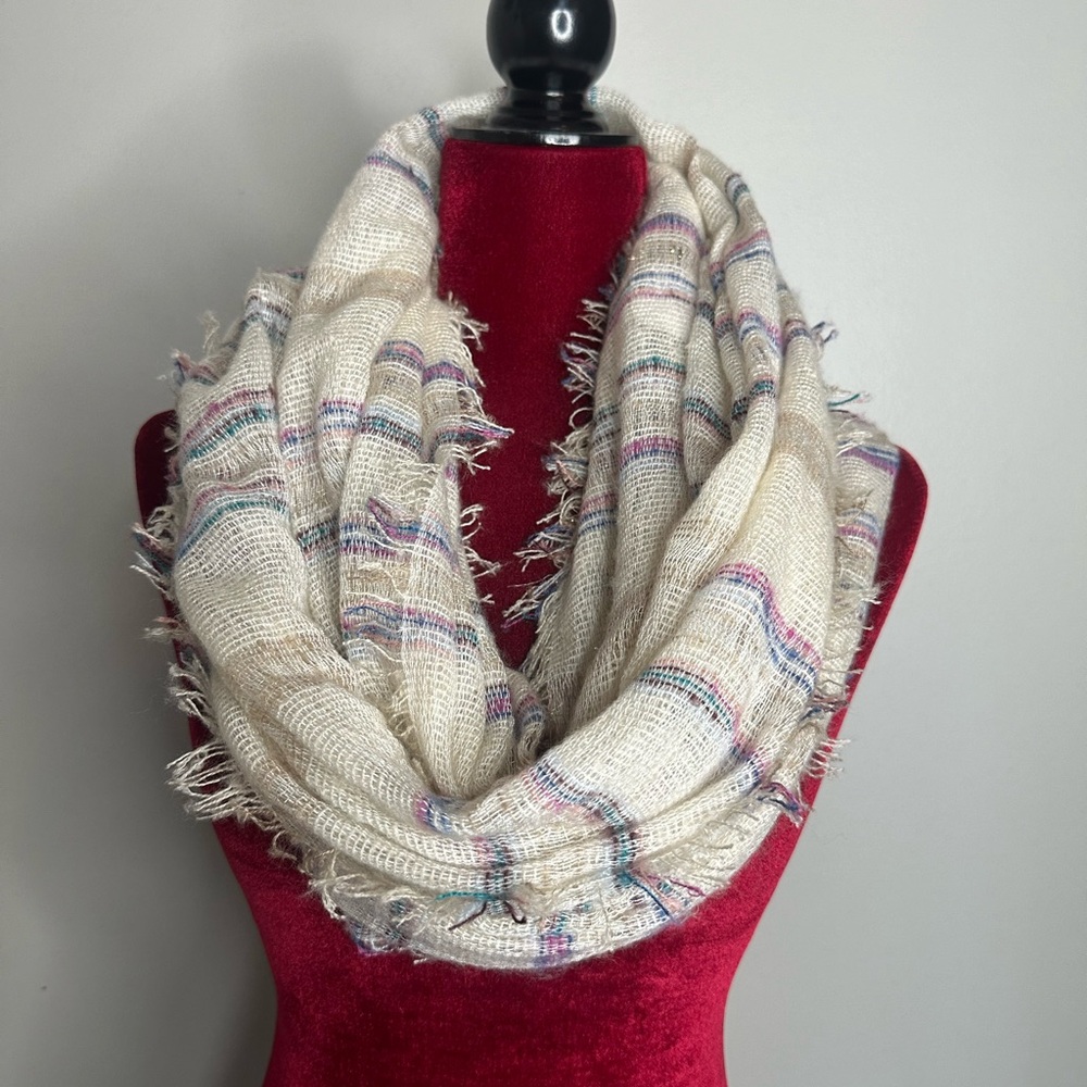 Multicolor stripe scarf